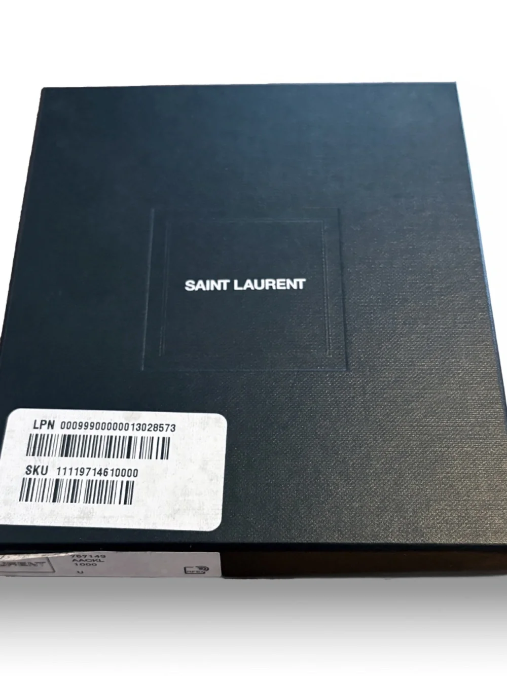 Saint Laurent Men's Bifold Wallet with Debossed Logo